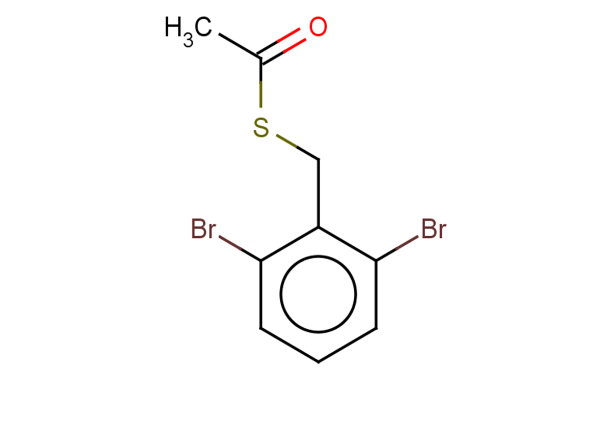 1-{[(2,6-dibromophenyl)methyl]sulfanyl}ethan-1-one