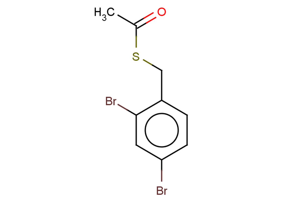1-{[(2,4-dibromophenyl)methyl]sulfanyl}ethan-1-one