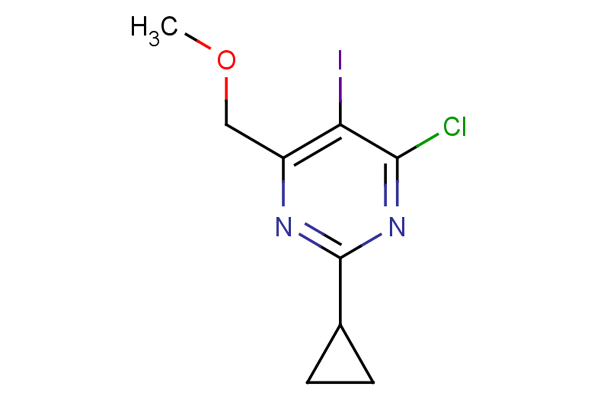 4-chloro-2-cyclopropyl-5-iodo-6-(methoxymethyl)pyrimidine