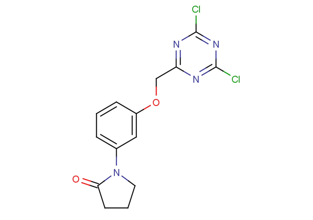 1-{3-[(4,6-dichloro-1,3,5-triazin-2-yl)methoxy]phenyl}pyrrolidin-2-one