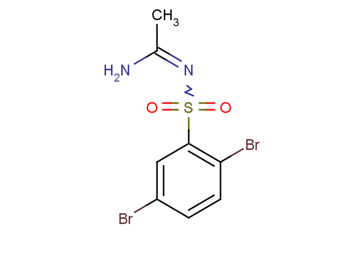 N'-[(2,5-dibromobenzene)sulfonyl]ethanimidamide