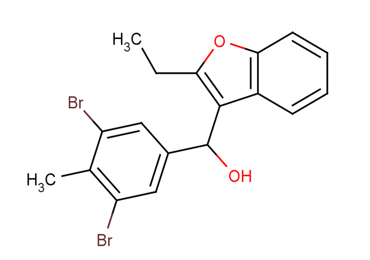 (3,5-dibromo-4-methylphenyl)(2-ethyl-1-benzofuran-3-yl)methanol