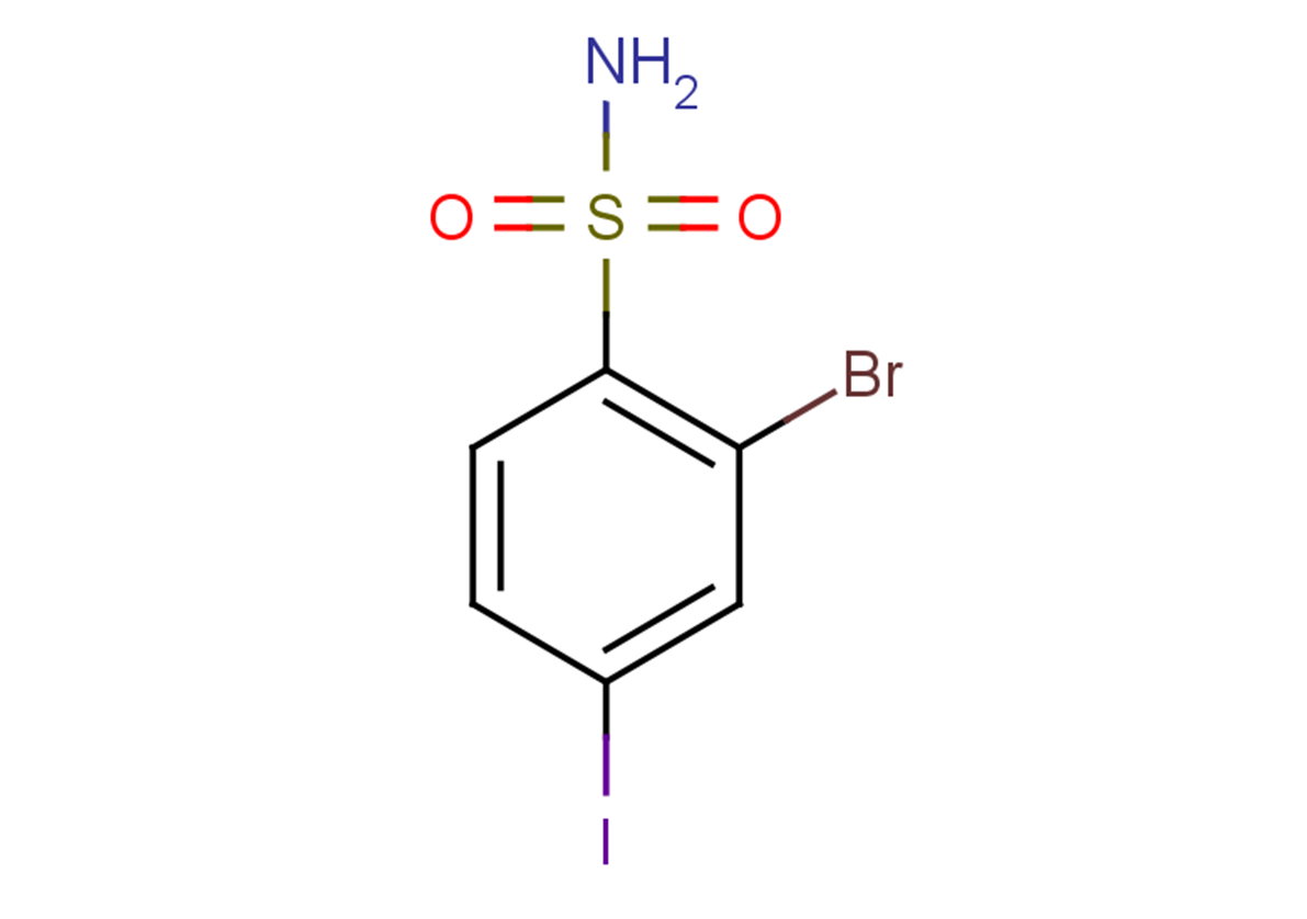 2-bromo-4-iodobenzene-1-sulfonamide