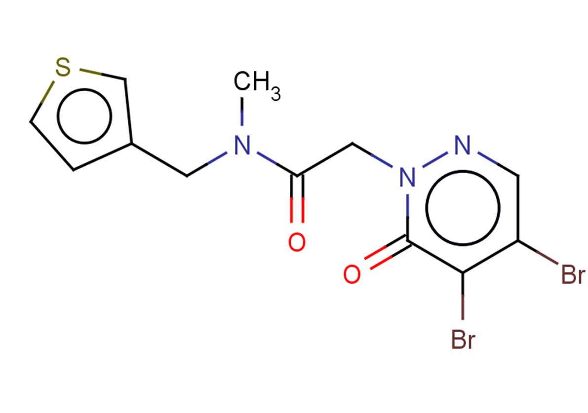 2-(4,5-dibromo-6-oxo-1,6-dihydropyridazin-1-yl)-N-methyl-N-(thiophen-3-ylmethyl)acetamide