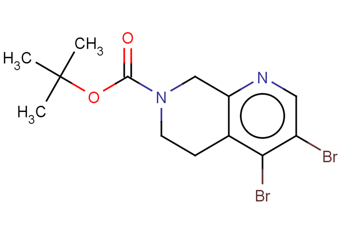 tert-butyl 3,4-dibromo-5,6,7,8-tetrahydro-1,7-naphthyridine-7-carboxylate