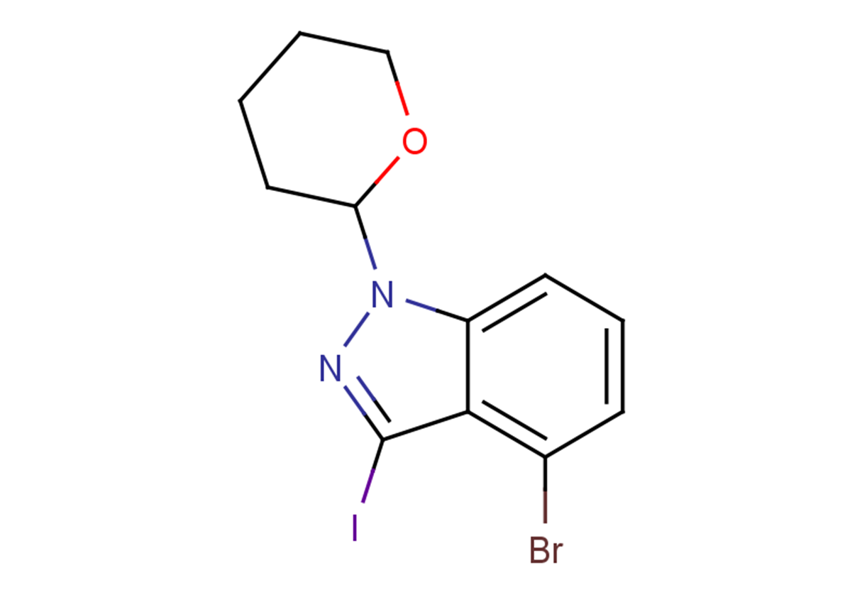 4-bromo-3-iodo-1-(oxan-2-yl)-1H-indazole