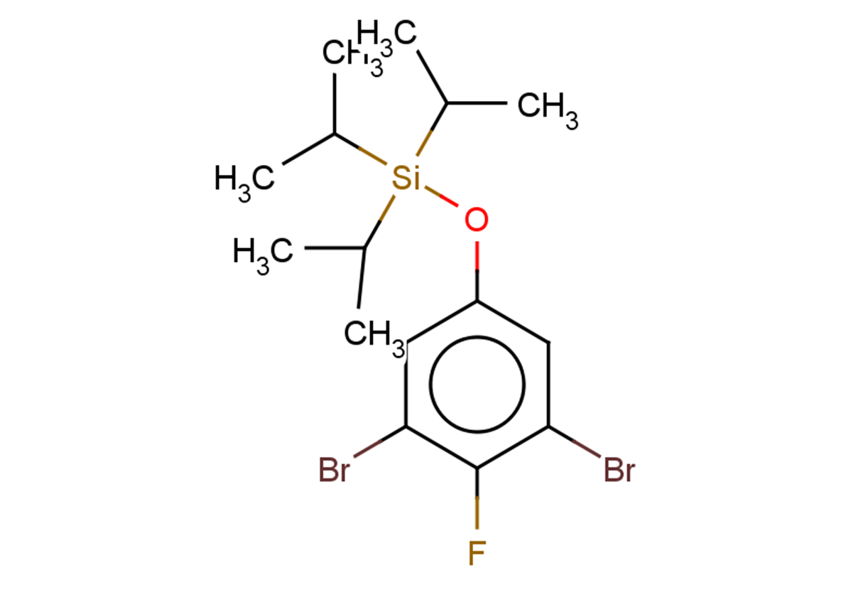 3,5-dibromo-4-fluorophenoxytris(propan-2-yl)silane