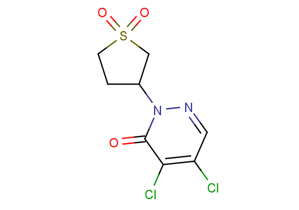 3-(4,5-dichloro-6-oxo-1,6-dihydropyridazin-1-yl)-1$l^{6}-thiolane-1,1-dione