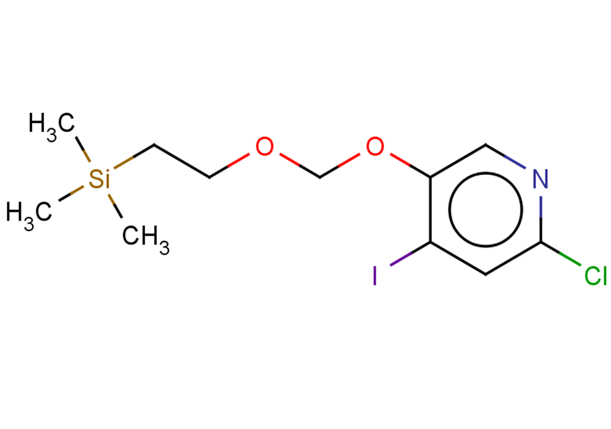 2-chloro-4-iodo-5-{[2-(trimethylsilyl)ethoxy]methoxy}pyridine