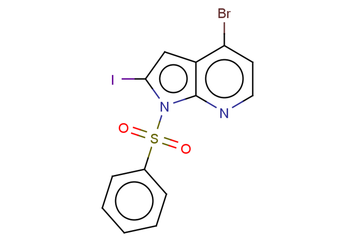 1-(benzenesulfonyl)-4-bromo-2-iodo-1H-pyrrolo[2,3-b]pyridine