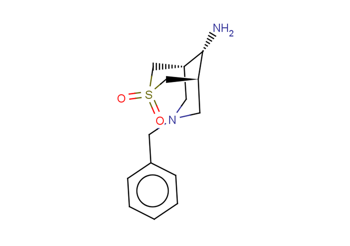 (1R,5S,9S)-9-amino-7-benzyl-3$l^{6}-thia-7-azabicyclo[3.3.1]nonane-3,3-dione