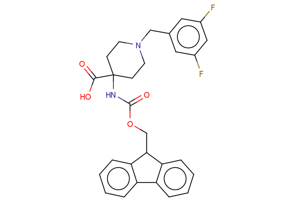 1-[(3,5-difluorophenyl)methyl]-4-{[(9H-fluoren-9-ylmethoxy)carbonyl]amino}piperidine-4-carboxylic acid