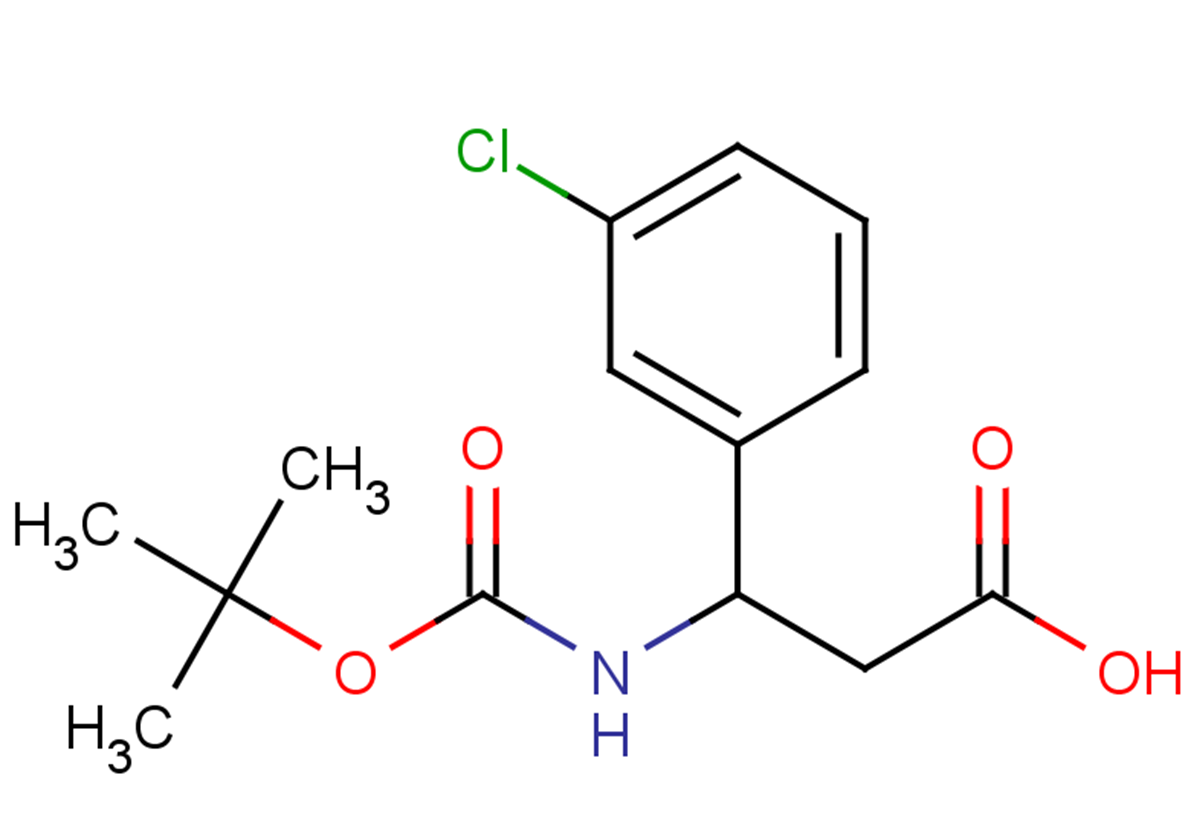 3-{[(tert-butoxy)carbonyl]amino}-3-(3-chlorophenyl)propanoic acid