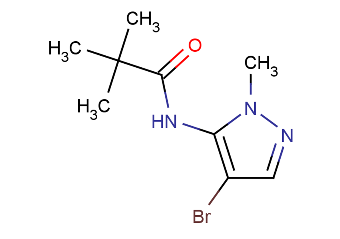 N-(4-bromo-1-methyl-1H-pyrazol-5-yl)-2,2-dimethylpropanamide