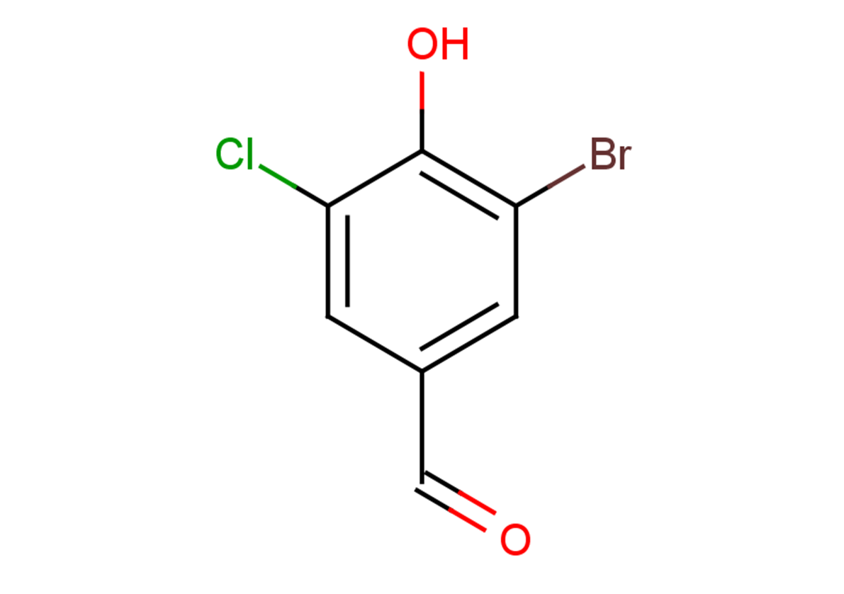 3-bromo-5-chloro-4-hydroxybenzaldehyde