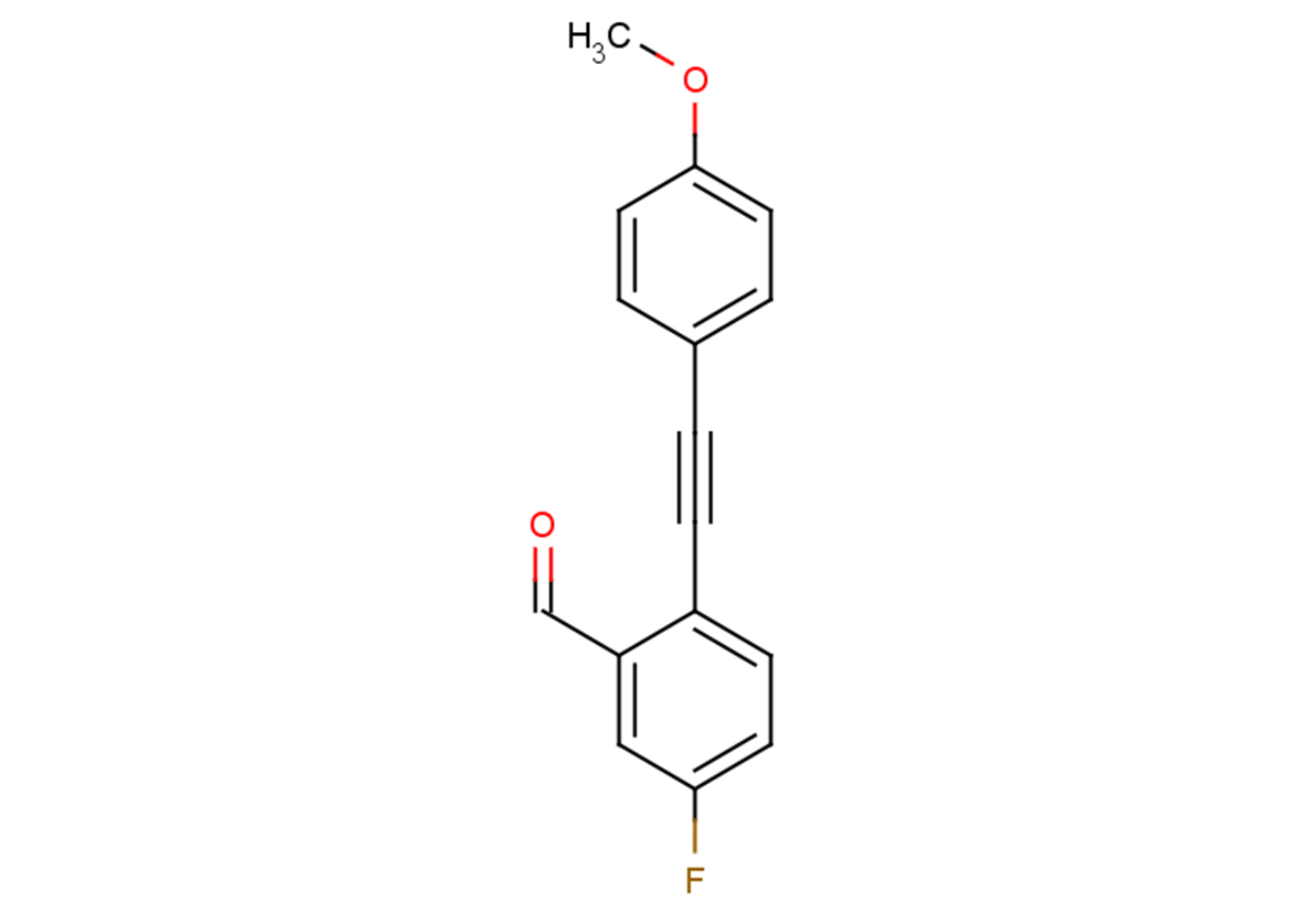 5-fluoro-2-[2-(4-methoxyphenyl)ethynyl]benzaldehyde