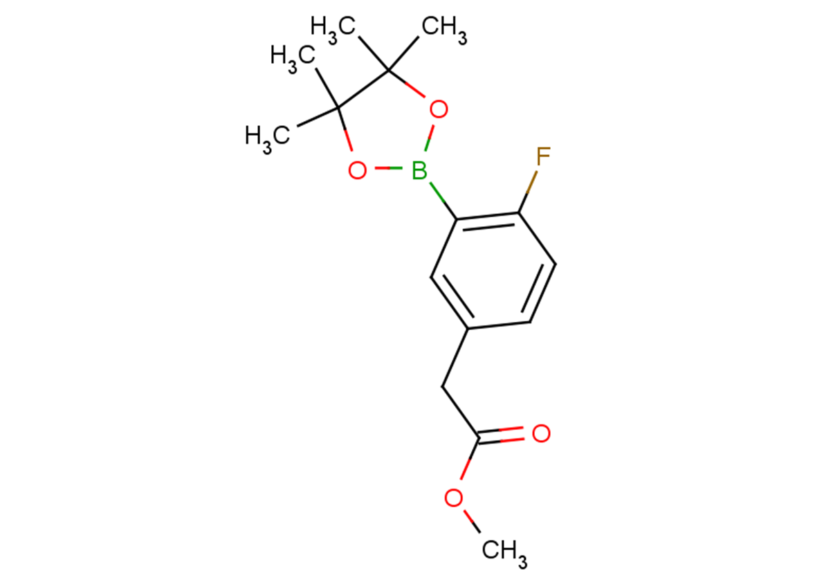 methyl 2-[4-fluoro-3-(4,4,5,5-tetramethyl-1,3,2-dioxaborolan-2-yl)phenyl]acetate