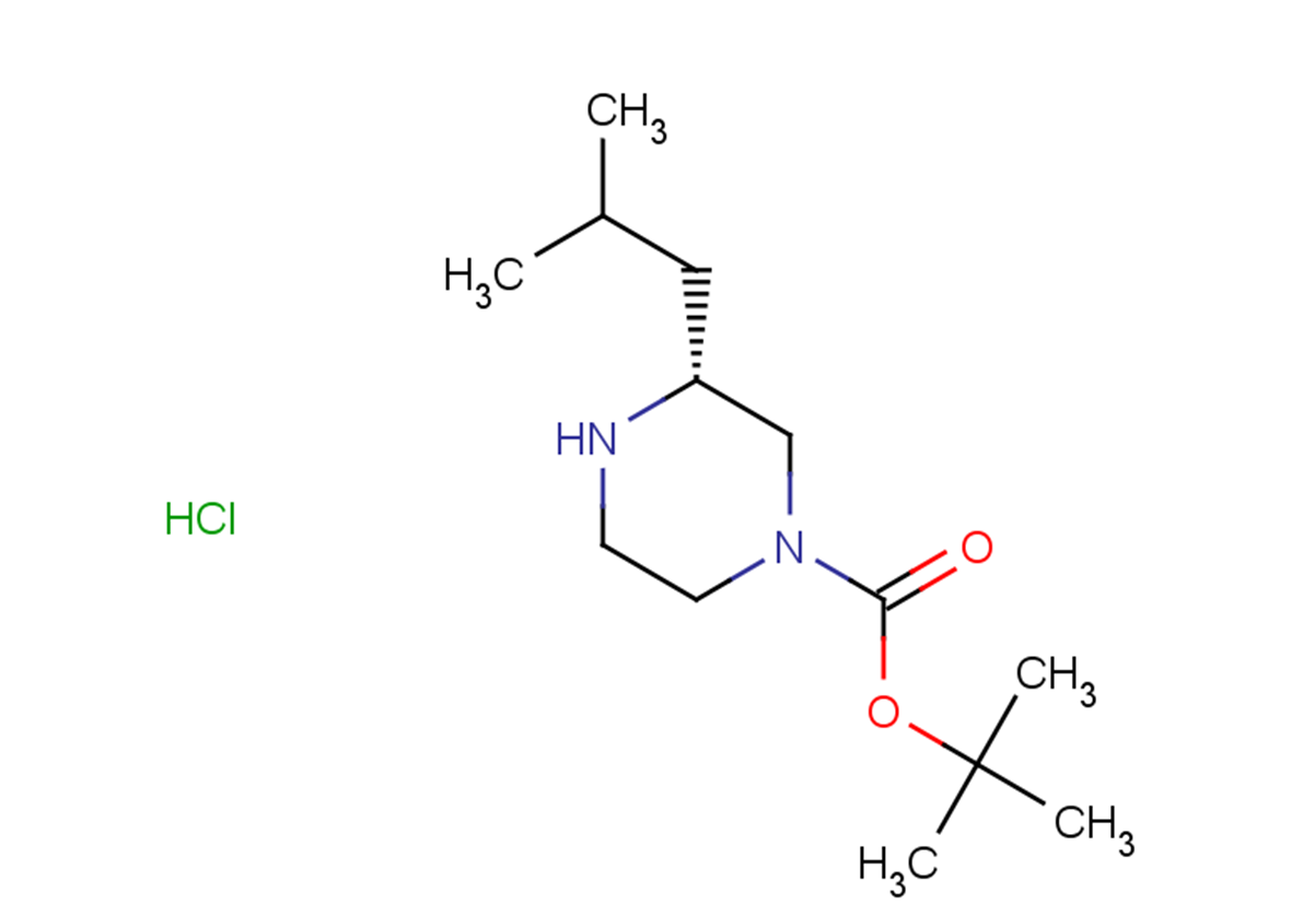 tert-butyl (3R)-3-(2-methylpropyl)piperazine-1-carboxylate hydrochloride