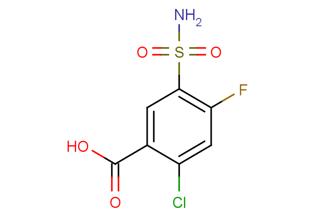 2-chloro-4-fluoro-5-sulfamoylbenzoic acid