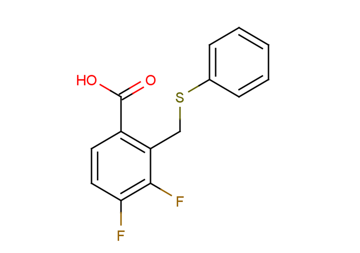 3,4-difluoro-2-[(phenylsulfanyl)methyl]benzoic acid