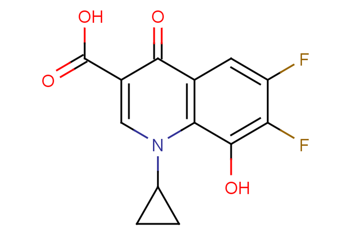 1-cyclopropyl-6,7-difluoro-8-hydroxy-4-oxo-1,4-dihydroquinoline-3-carboxylic acid