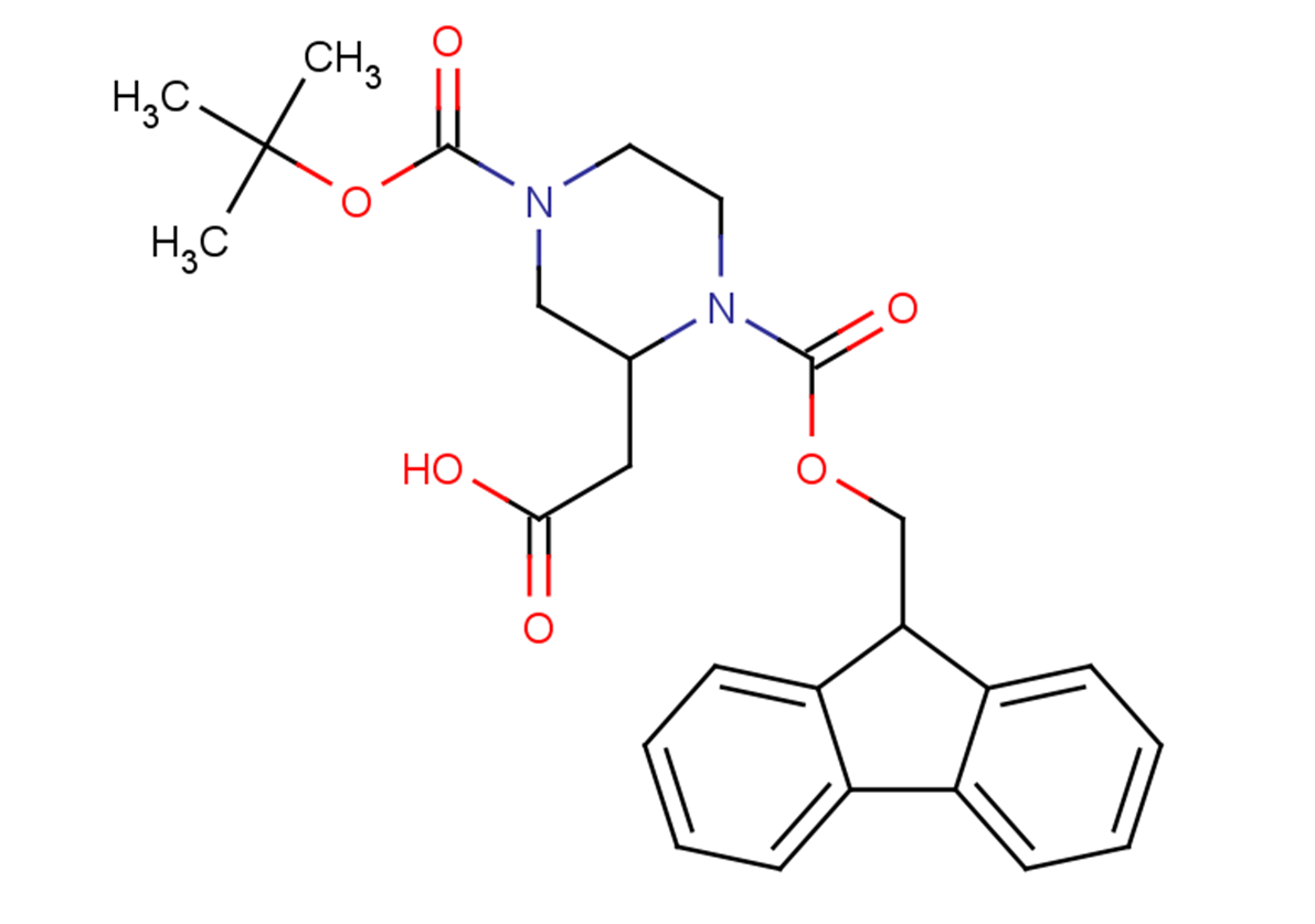2-{4-[(tert-butoxy)carbonyl]-1-[(9H-fluoren-9-ylmethoxy)carbonyl]piperazin-2-yl}acetic acid
