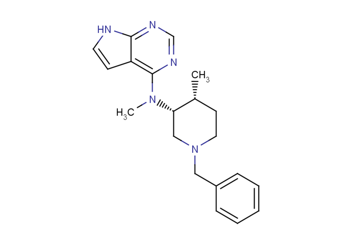 (3R,4R)-1-benzyl-N,4-dimethyl-N-{7H-pyrrolo[2,3-d]pyrimidin-4-yl}piperidin-3-amine
