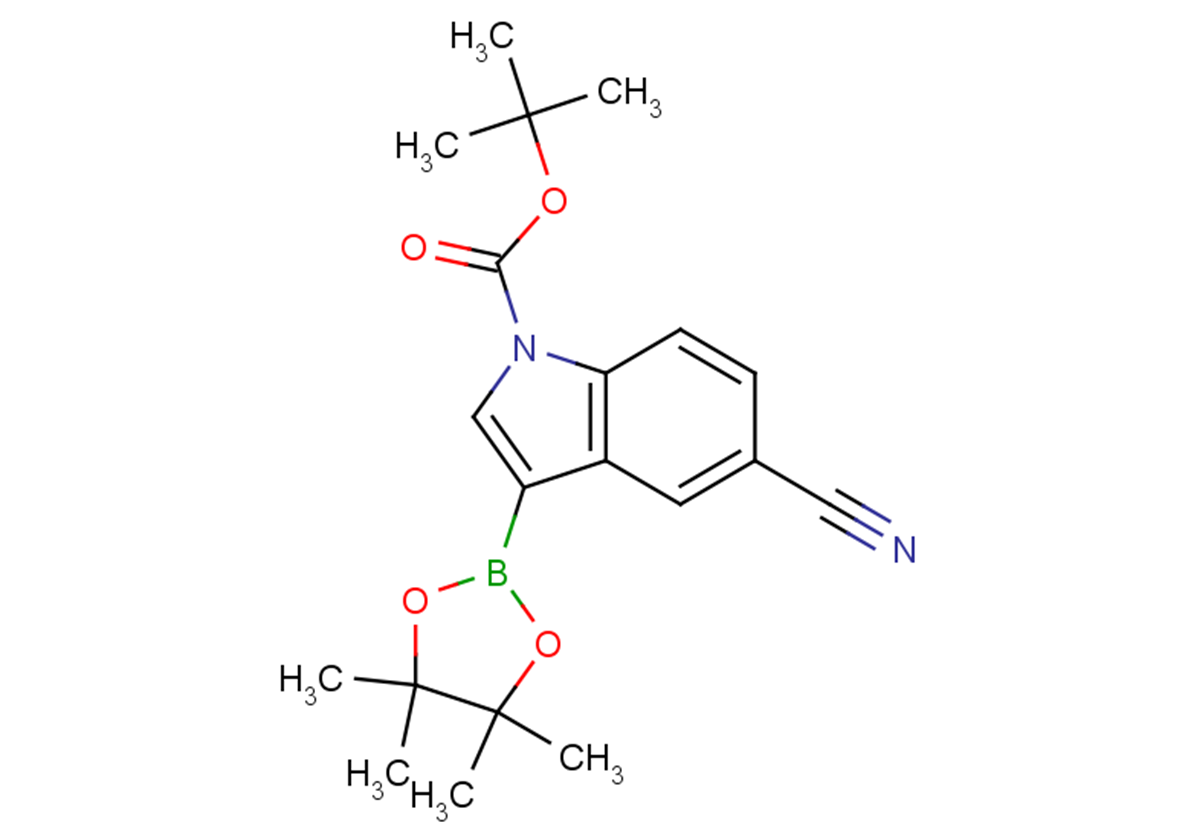 tert-butyl 5-cyano-3-(4,4,5,5-tetramethyl-1,3,2-dioxaborolan-2-yl)-1H-indole-1-carboxylate