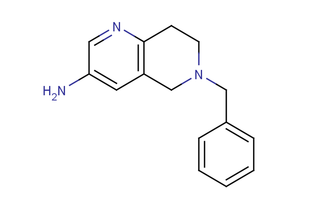 6-benzyl-5,6,7,8-tetrahydro-1,6-naphthyridin-3-amine
