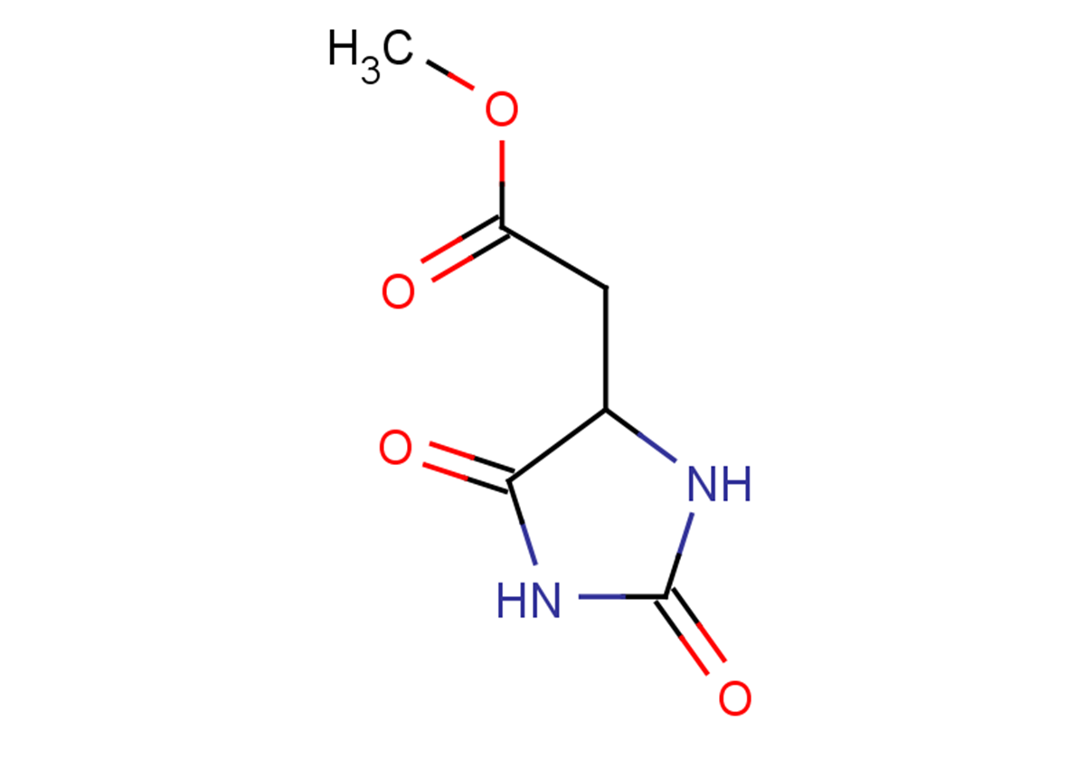 methyl 2-(2,5-dioxoimidazolidin-4-yl)acetate