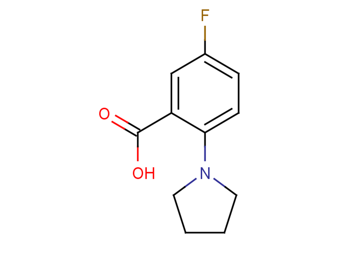 5-fluoro-2-(pyrrolidin-1-yl)benzoic acid