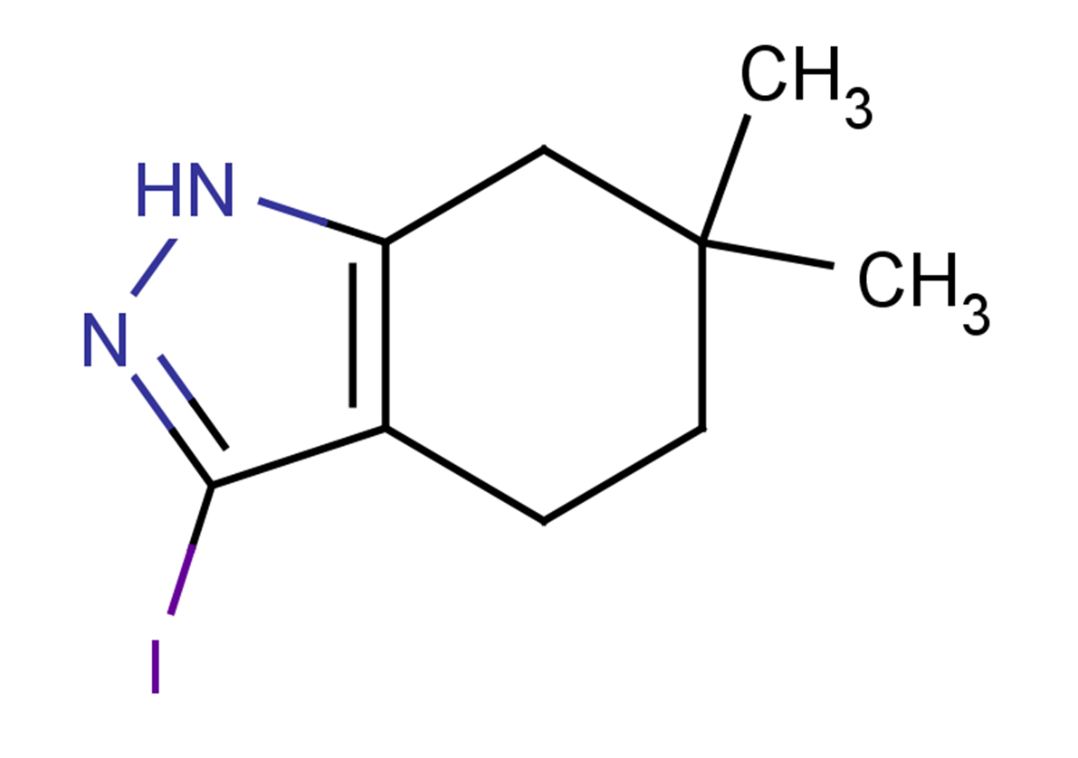 3-iodo-6,6-dimethyl-4,5,6,7-tetrahydro-1H-indazole