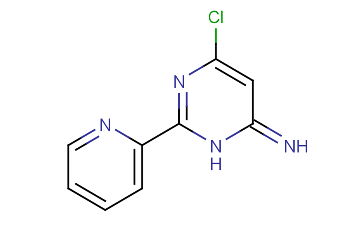 6-chloro-2-(pyridin-2-yl)-3,4-dihydropyrimidin-4-imine