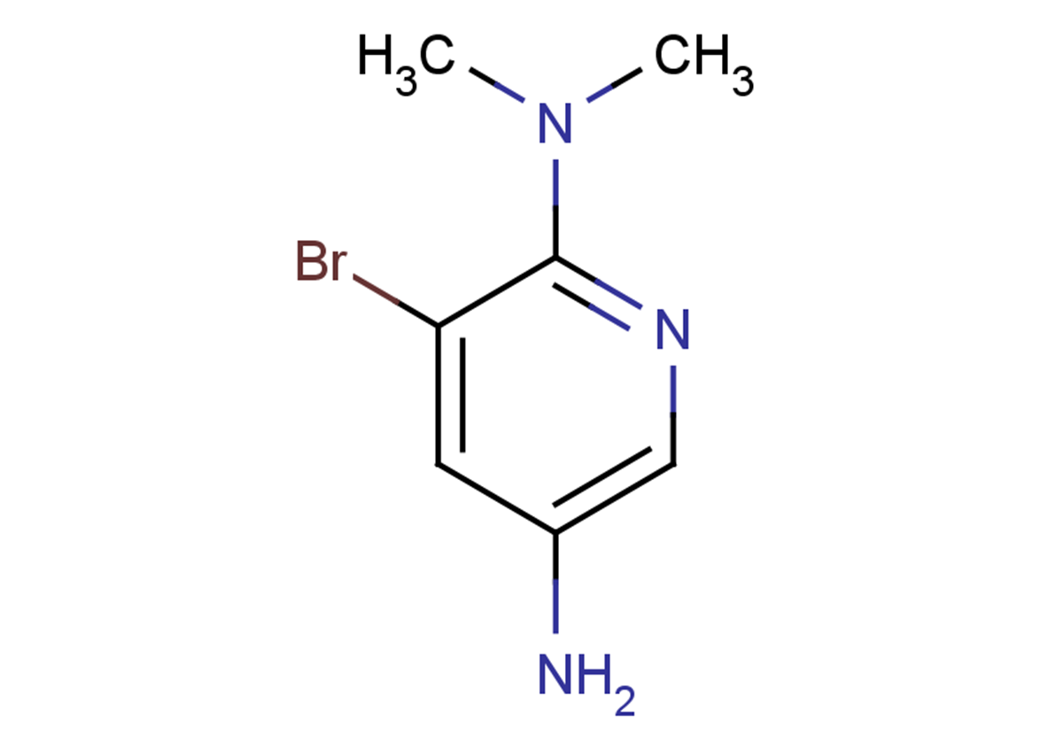 3-bromo-2-N,2-N-dimethylpyridine-2,5-diamine