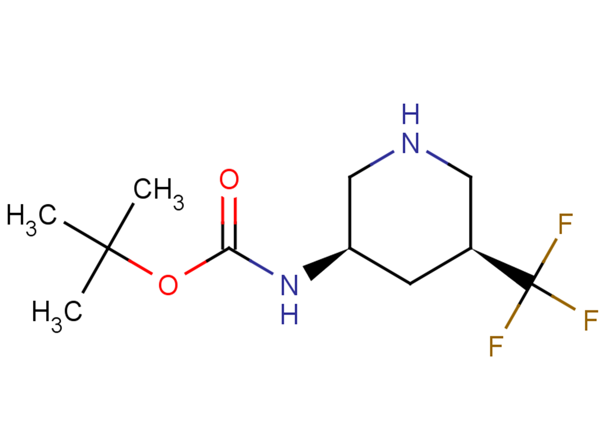 tert-butyl N-[(3R,5S)-5-(trifluoromethyl)piperidin-3-yl]carbamate