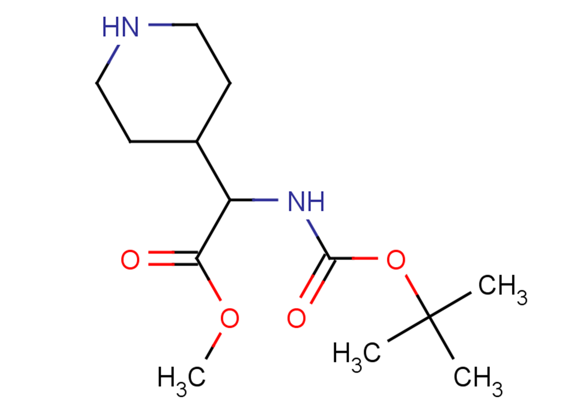 methyl 2-{[(tert-butoxy)carbonyl]amino}-2-(piperidin-4-yl)acetate