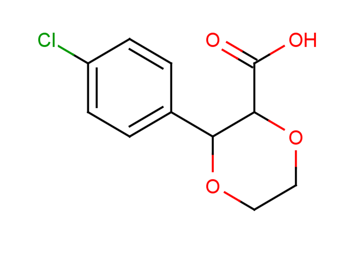 3-(4-chlorophenyl)-1,4-dioxane-2-carboxylic acid