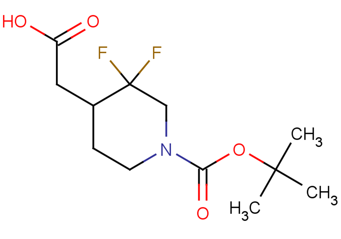 2-{1-[(tert-butoxy)carbonyl]-3,3-difluoropiperidin-4-yl}acetic acid