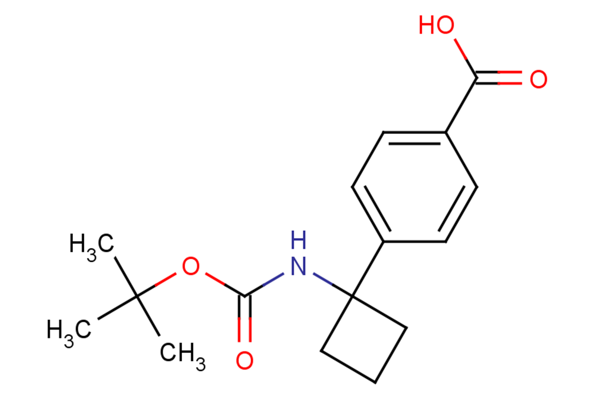 4-(1-{[(tert-butoxy)carbonyl]amino}cyclobutyl)benzoic acid