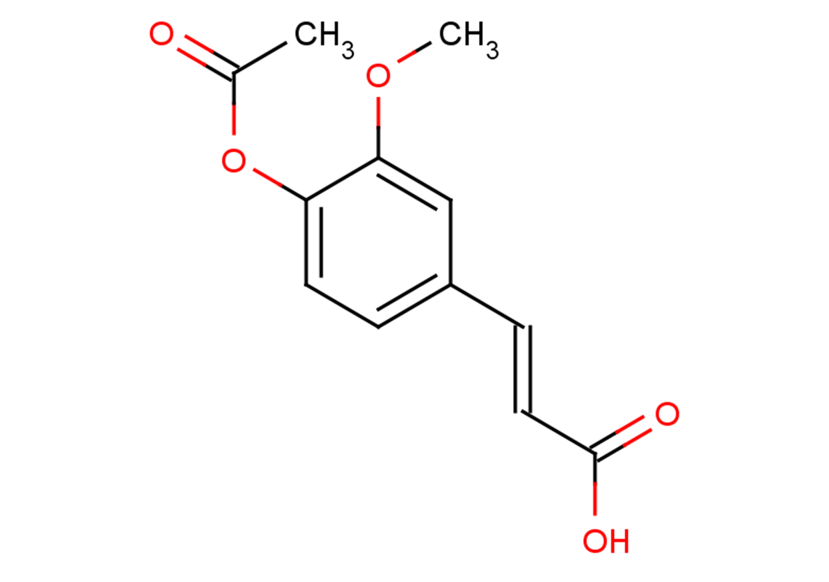 (2E)-3-[4-(acetyloxy)-3-methoxyphenyl]prop-2-enoic acid