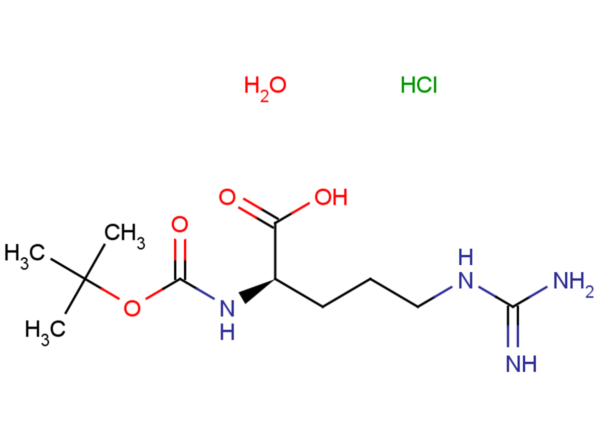 (2R)-2-{[(tert-butoxy)carbonyl]amino}-5-carbamimidamidopentanoic acid hydrate hydrochloride