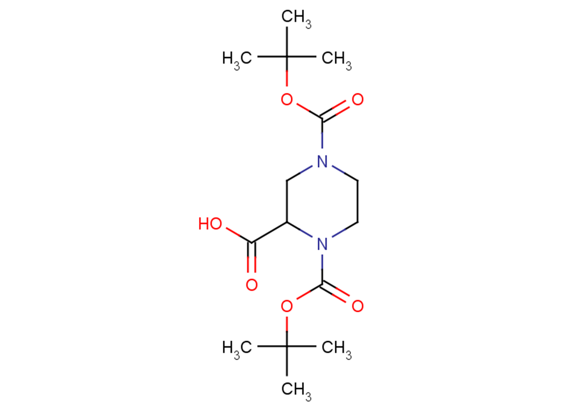 1,4-bis[(tert-butoxy)carbonyl]piperazine-2-carboxylic acid