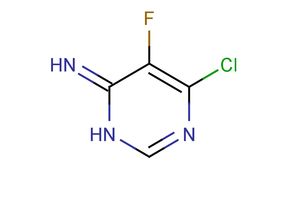 6-chloro-5-fluoro-3,4-dihydropyrimidin-4-imine