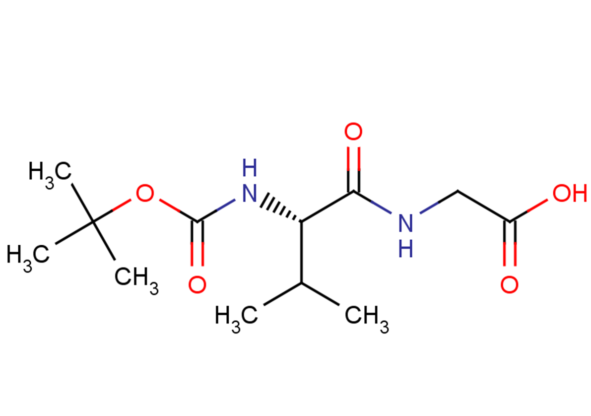 2-[(2S)-2-{[(tert-butoxy)carbonyl]amino}-3-methylbutanamido]acetic acid
