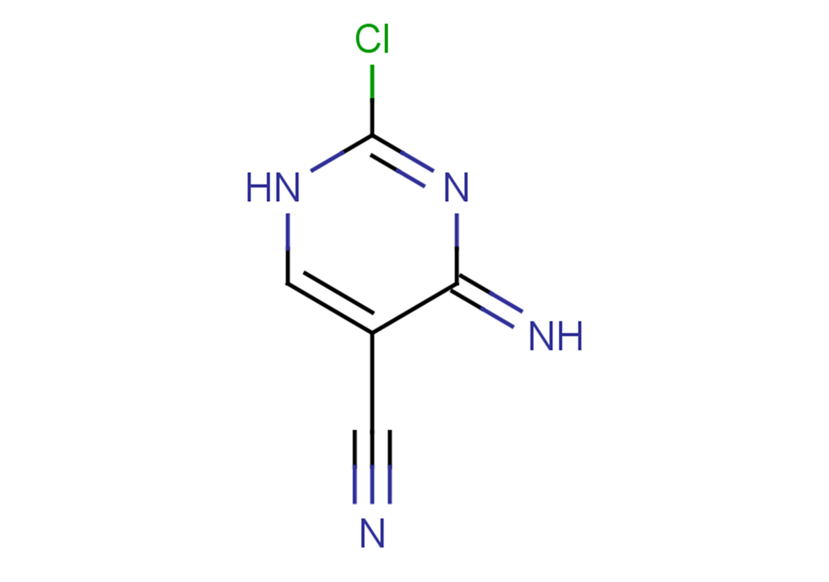 2-chloro-4-imino-1,4-dihydropyrimidine-5-carbonitrile