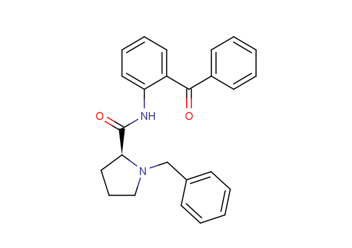 (2S)-N-(2-benzoylphenyl)-1-benzylpyrrolidine-2-carboxamide