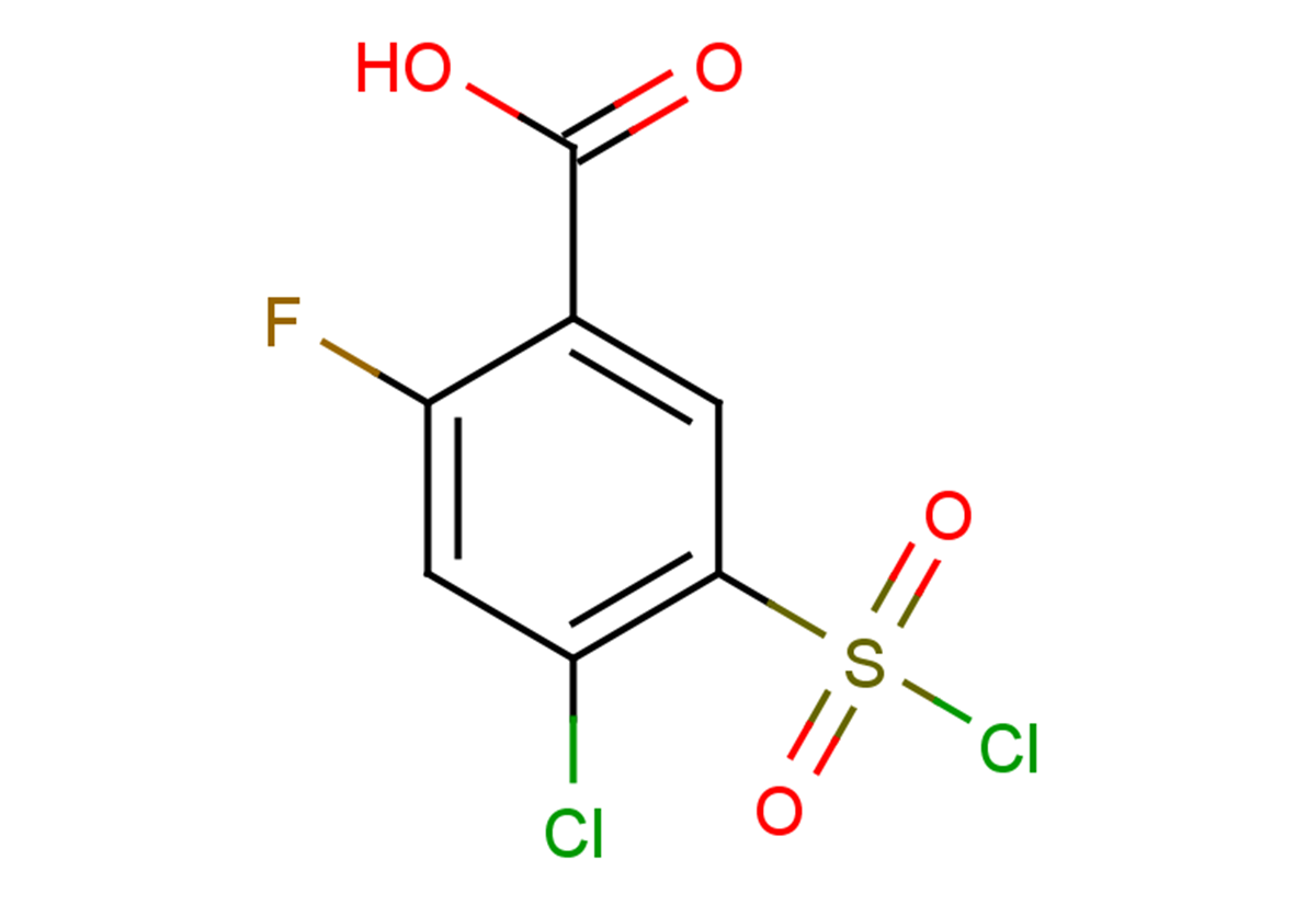 4-chloro-5-(chlorosulfonyl)-2-fluorobenzoic acid