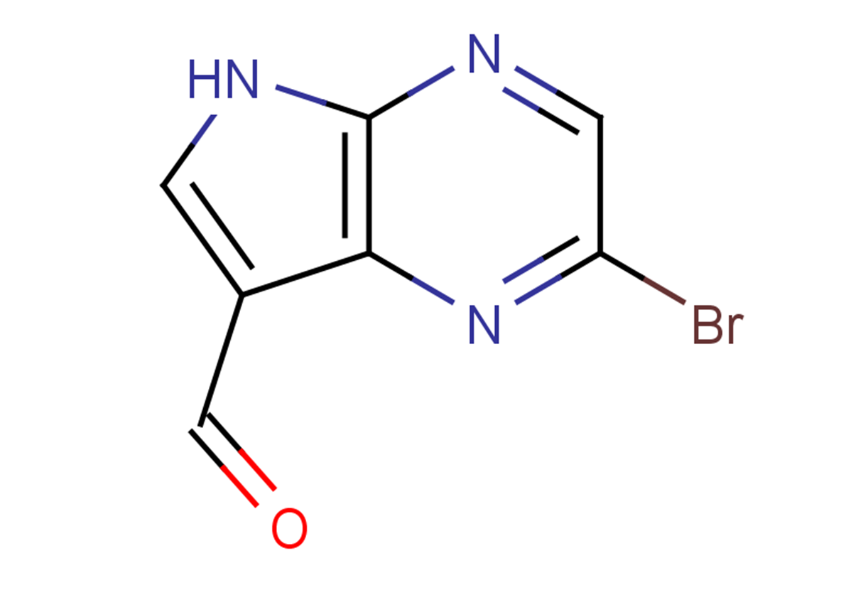 2-bromo-5H-pyrrolo[2,3-b]pyrazine-7-carbaldehyde