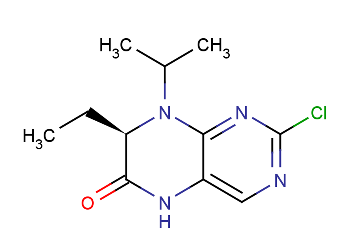 (7R)-2-chloro-7-ethyl-8-(propan-2-yl)-5,6,7,8-tetrahydropteridin-6-one