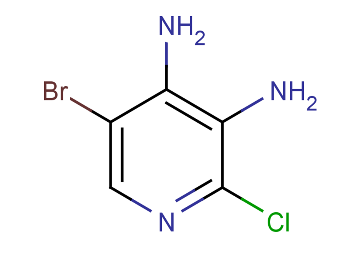 5-bromo-2-chloropyridine-3,4-diamine